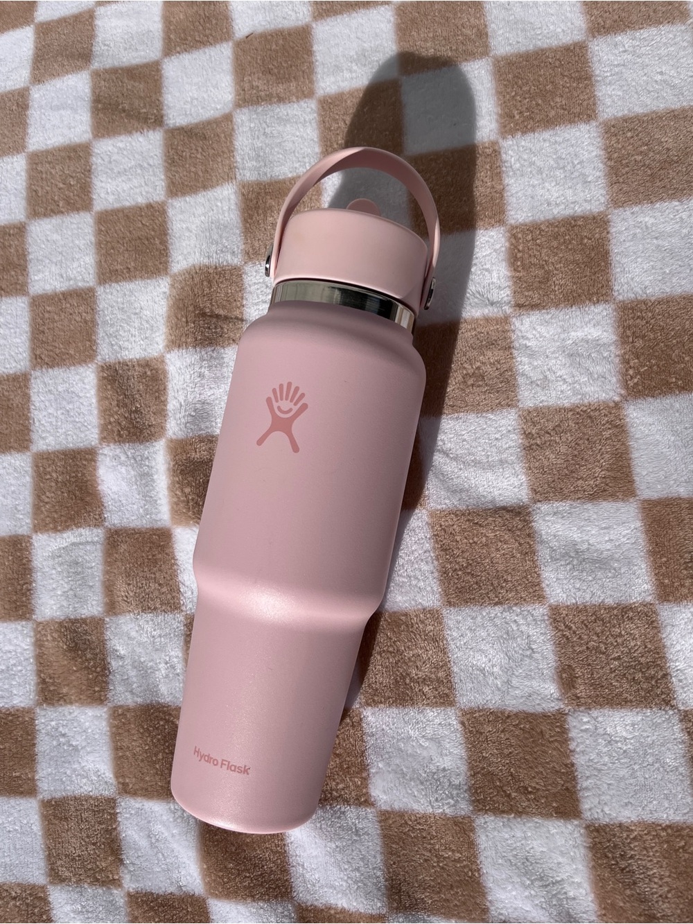 Hydro Flask Blush Pink Insulated Water Bottle Flex Straw 32 oz NEW
